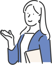 ブランドの信頼を守る運用を案内するスタッフのイラスト