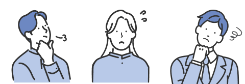 多店舗MEO運用の悩みを抱える担当者のイラスト