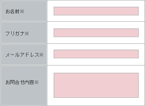 EFOを設定したフォーム