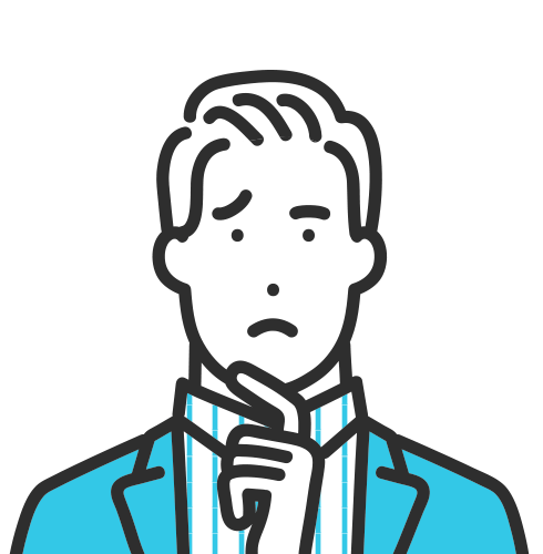 サポートの回数制限はありません。入力方法が不明確だったり手元に情報がないため、手間とストレスを感じて入力を中断しようとしている男性のイラスト