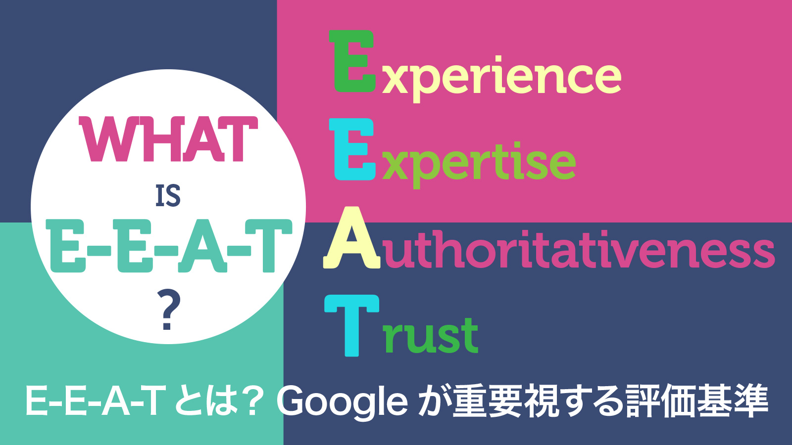 E-A-Tとは？Googleが重要視する3つのSEO評価基準