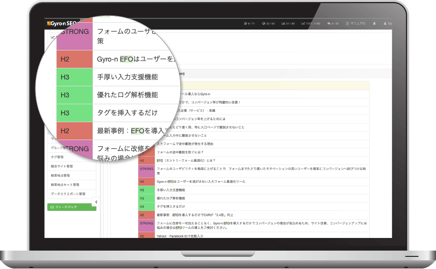 テキスト分析機能