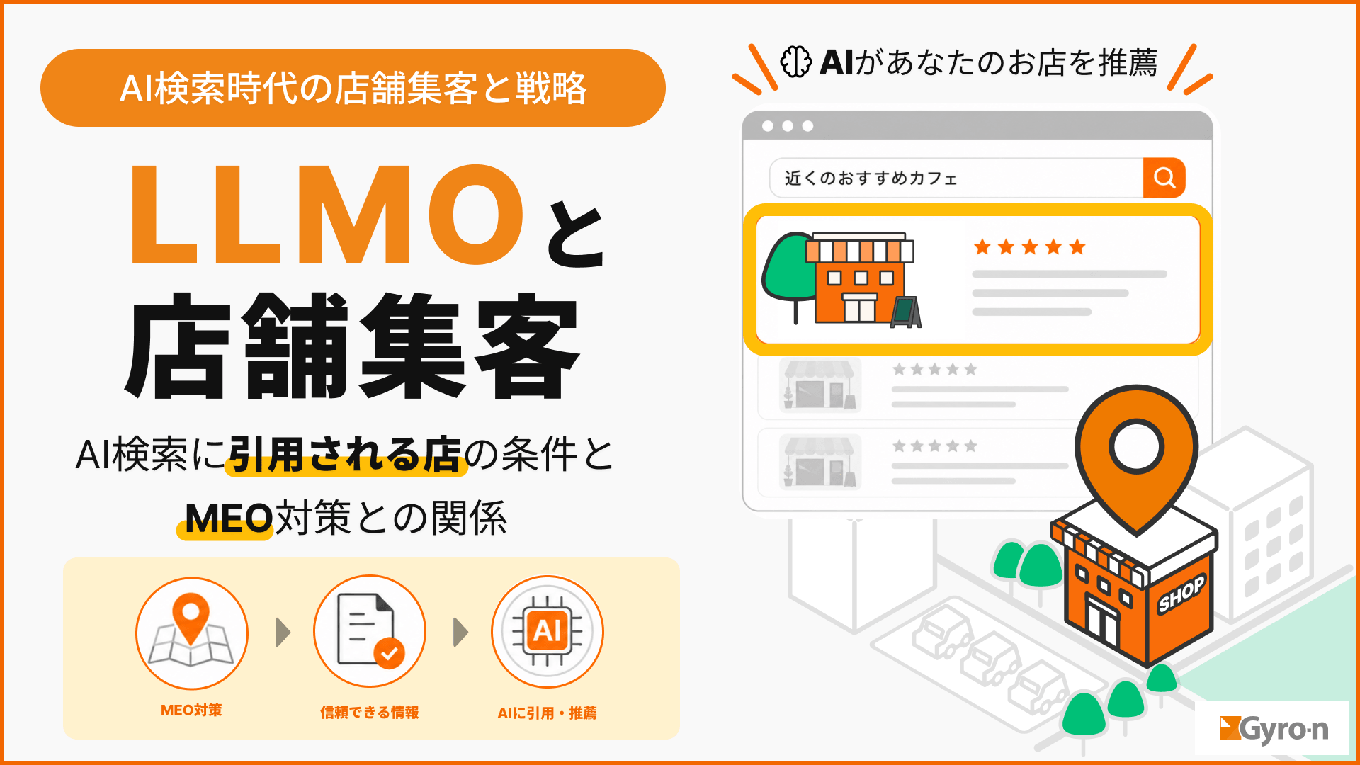 LLMOと店舗集客|AI検索に引用される店の条件とMEO対策との関係